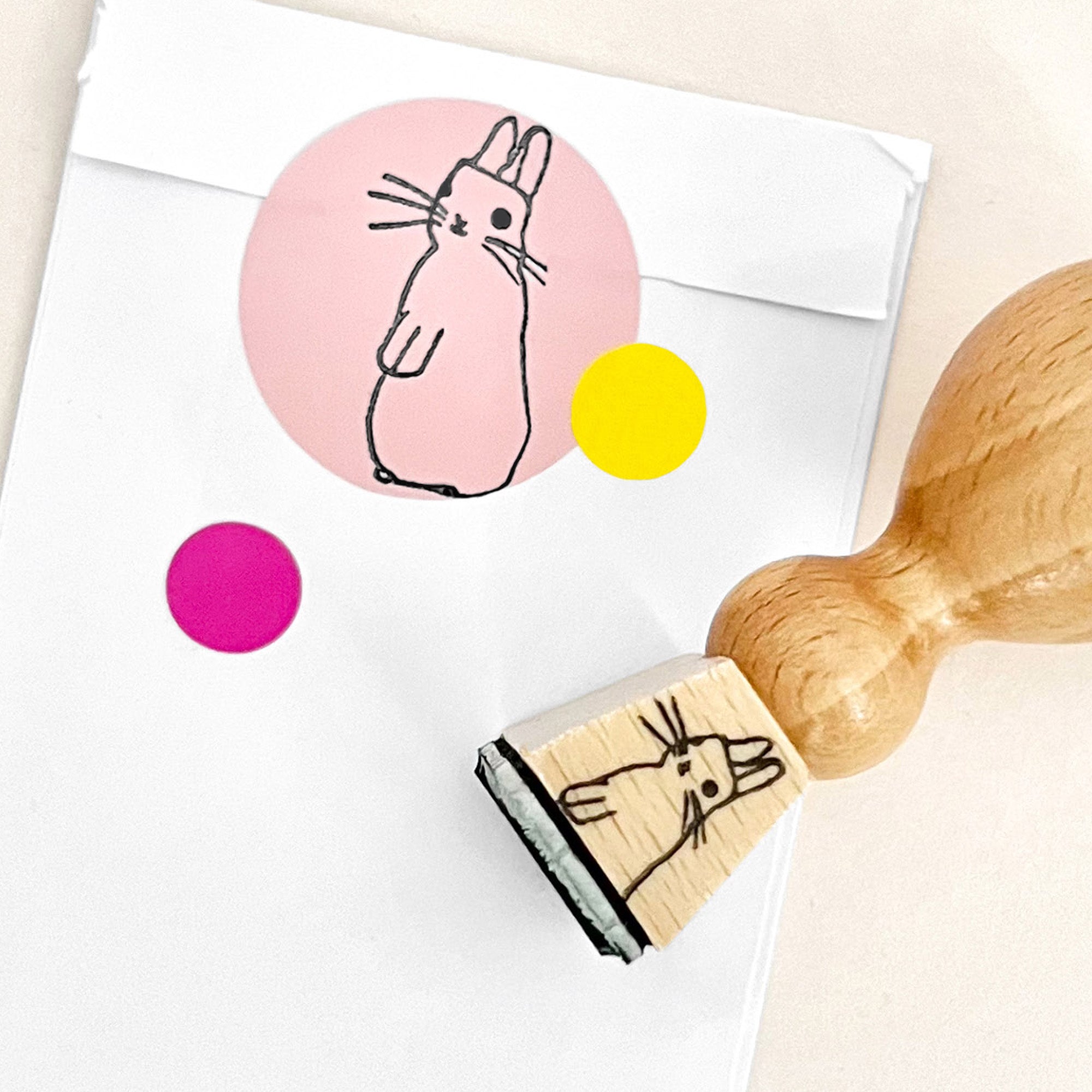 Stempel Osterhase | Motivstempel Ostern | Holzstempel Osterstempel