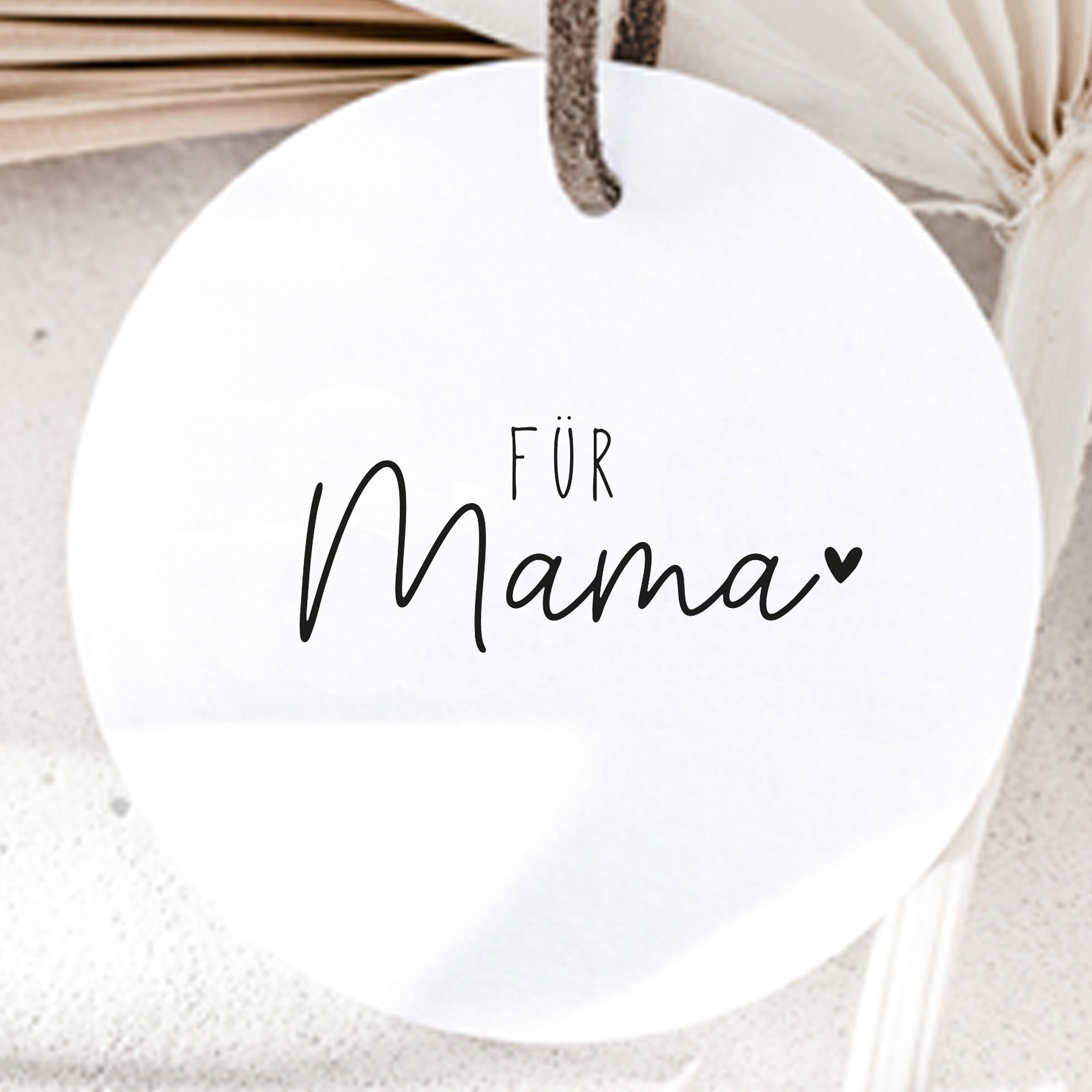 Stempel "Für Mama" mit Herz, Holzstempel Muttertag, Muttertagsgeschenk