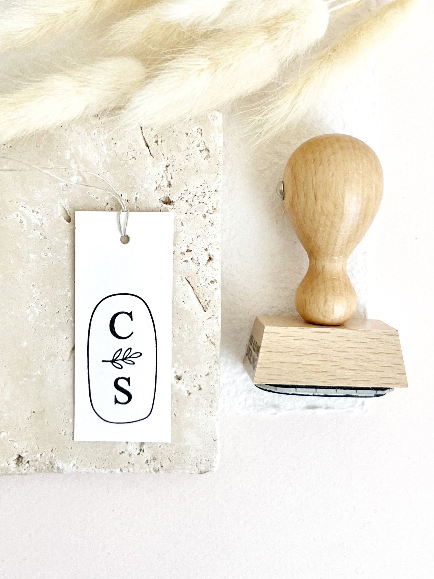 Stempel personalisiert mit Initialen | floral | Hochzeitsstempel | Ex Libris