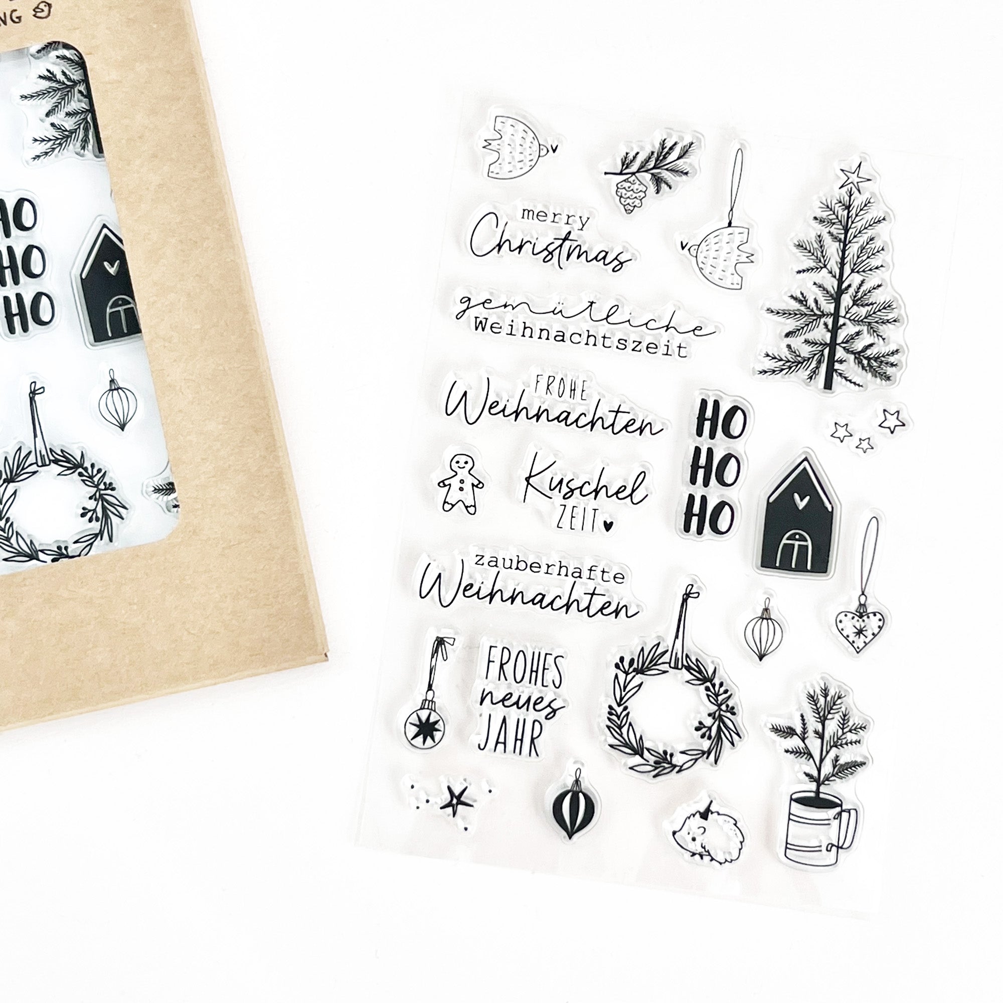 Stempelset - Weihnachten Wünsche & Motive - Set 02