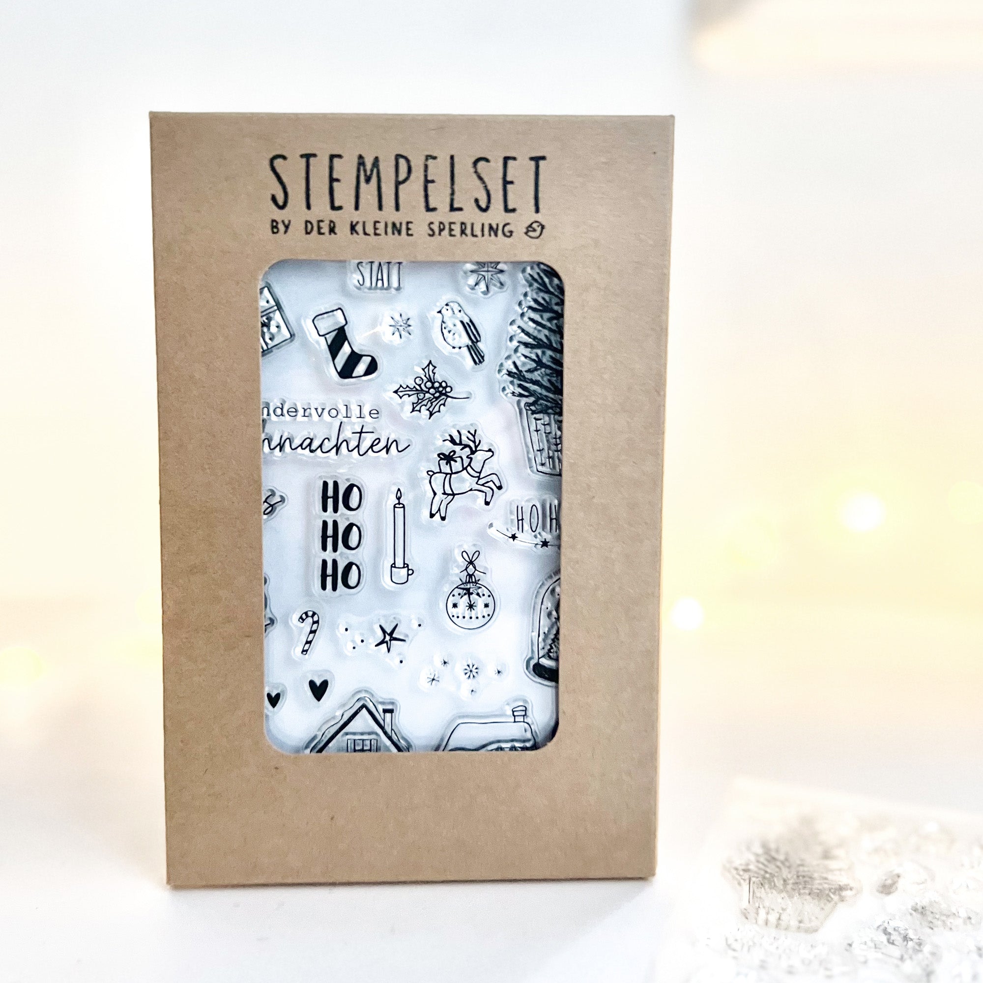 Stempelset - Weihnachten Wünsche & Motive - Vintage Christmas