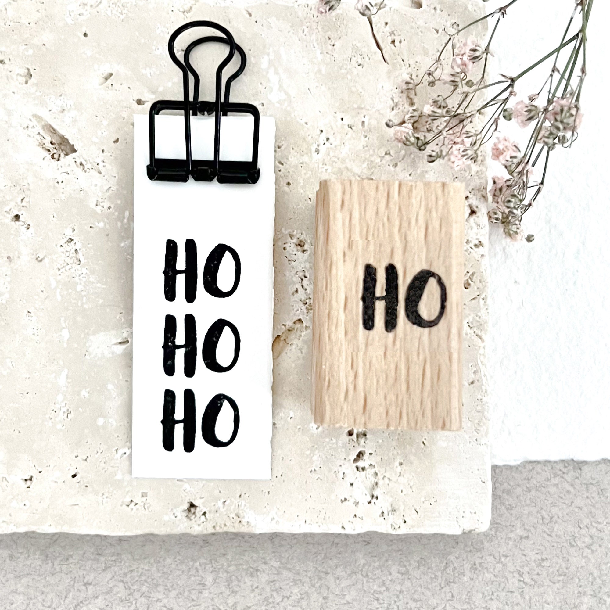 Stempel Weihnachten, Stempel HOHOHO, Weihnachtsstempel