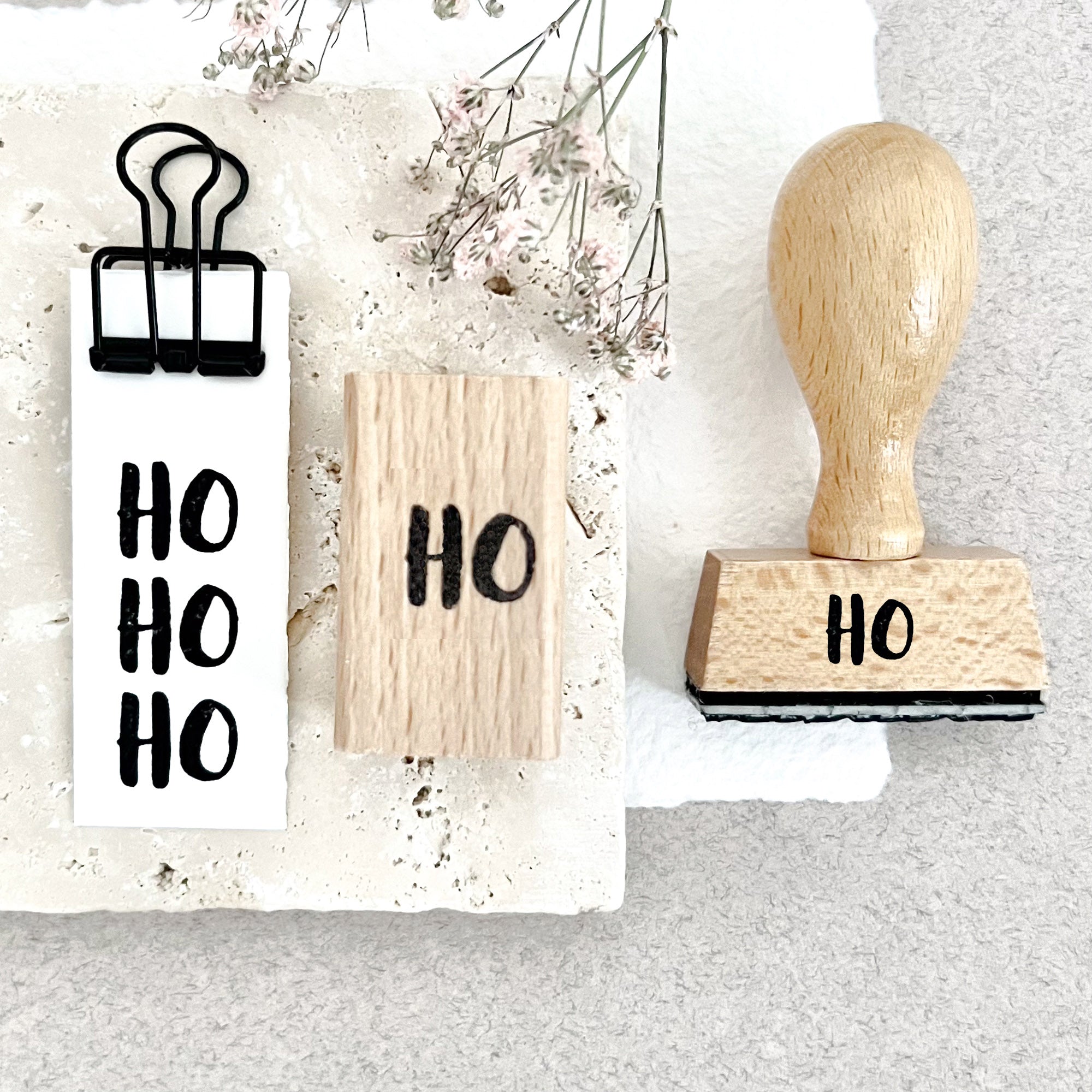 Stempel Weihnachten, Stempel HOHOHO, Weihnachtsstempel