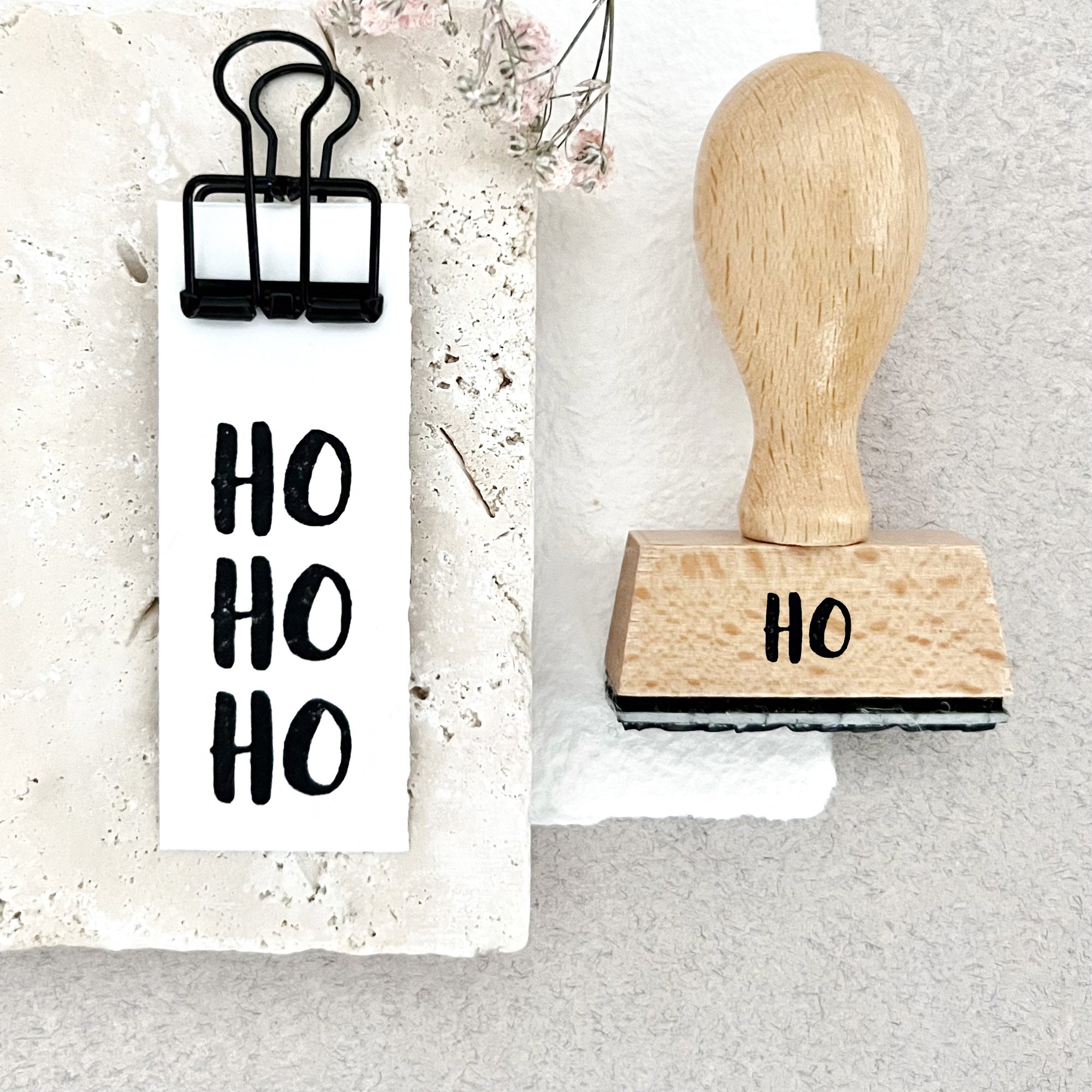 Stempel Weihnachten, Stempel HOHOHO, Weihnachtsstempel