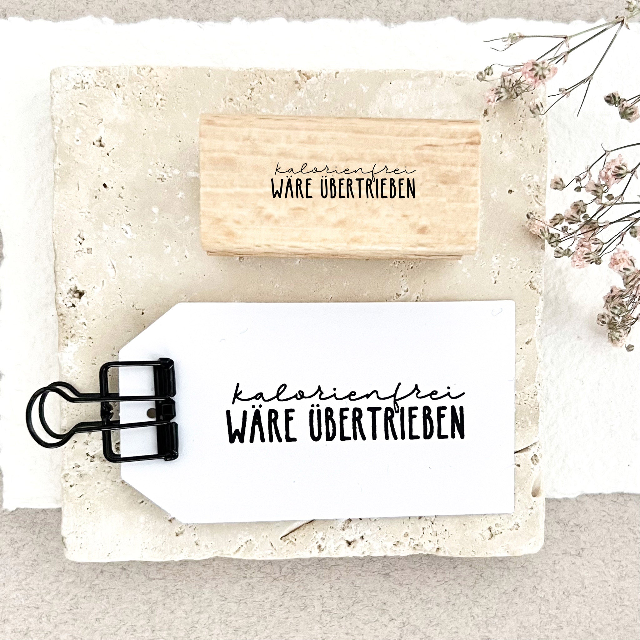 STEMPEL kalorienfrei wäre übertrieben | Stempel Weihnachten | Weihnachtsstempel | Plätzchen