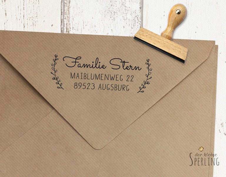 STEMPEL Adressstempel | Stempel Adresse | Stempel Hochzeitspost | stempel Hochzeit personalisiert